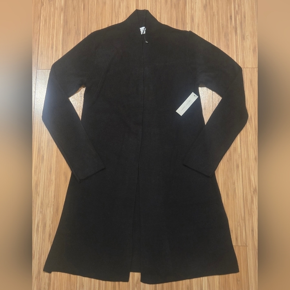 NWT Larry Levine Black Long Sleeve Sweater